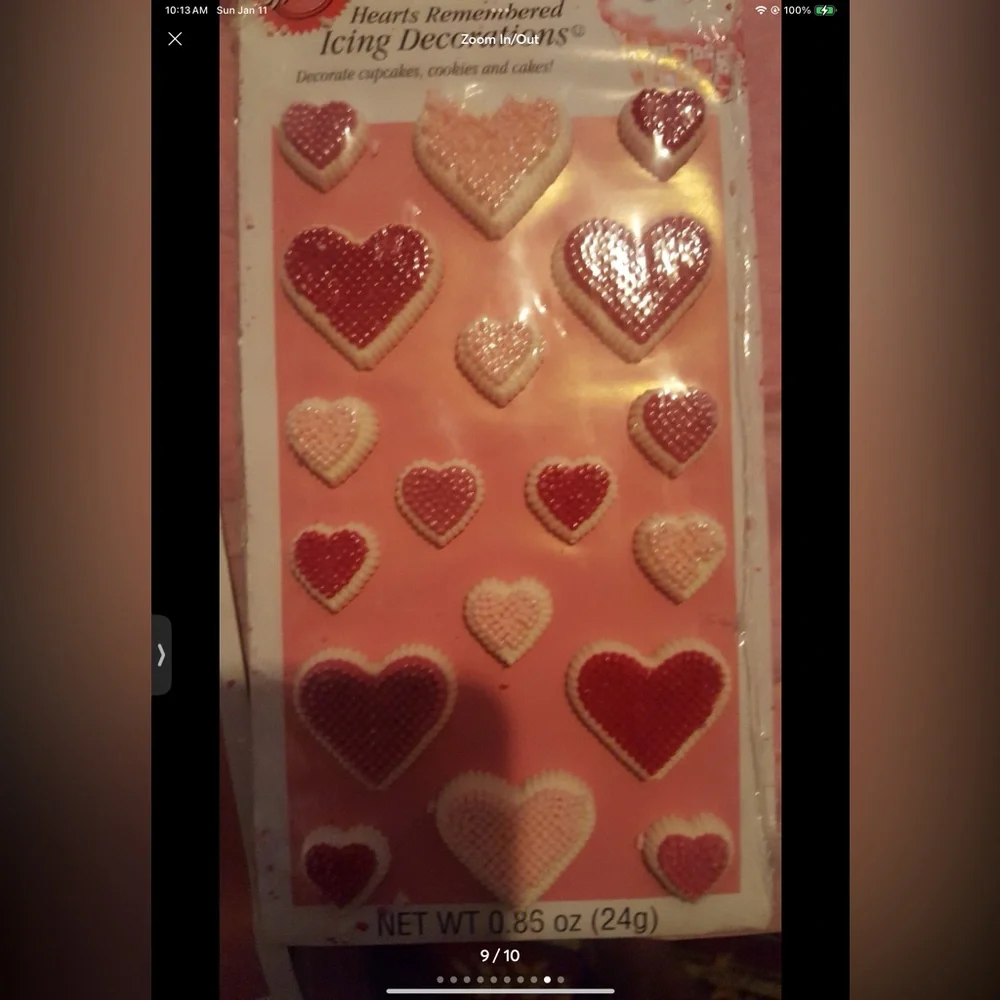 4pc WILTON CUPCAKE VALENTINE'S DECORATON KITS STYLE 1 new